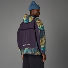 Áo Khoác Adidas Chính Hãng - National Geographic WIND.RDY - Màu Tím| JapanSport JD5839