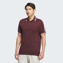Áo Polo Adidas Chính Hãng - Loose-Fit Knit - Màu Đỏ | JapanSport JG1360