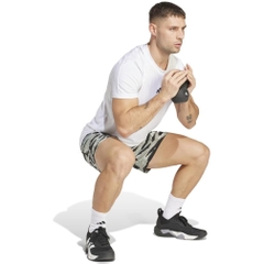 Quần Short Adidas Nam Chính Hãng - Camo AOP Shorts - Màu Silver Pebble/Black | JapanSport JI8596