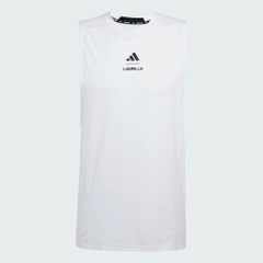 Áo ba lỗ Adidas Nam Chính Hãng - Les Mills Graphic Tank Top - Màu Trắng | JapanSport JJ1434