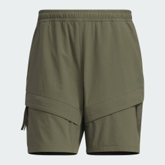 Quần Short Adidas Nam Chính Hãng - City Escape Loose Fit Stretch Woven Shorts - Màu Xanh | JapanSport JM2057
