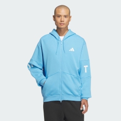 Áo Khoác Adidas Chính Hãng - Áo hoodie Warding Pack dáng rộng - Màu xanh | JapanSport JM2072