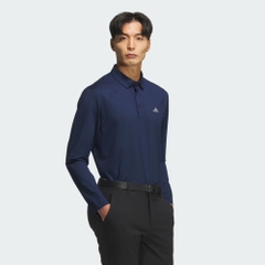 Áo Dài Tay Adidas Chính Hãng - Long-Sleeved Polo Shirt - Màu Navy | JapanSport JM7114