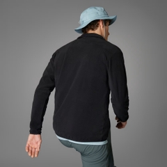 Áo Dài Tay Adidas Nam Chính Hãng - Multi Essentials 1/2 Zip Fleece Jacket - Đen | JapanSport JP0783