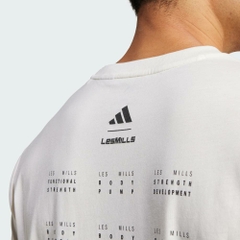 Áo Phông Adidas Nam Chính Hãng - LES MILLS Program Graphic Tee - Màu Trắng | JapanSport JW3872