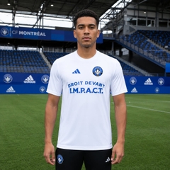 Áo Phông Adidas Nam Chính Hãng - Cf Montreal Pre-Game Short Sleeve T-Shirt - Màu Trắng | JapanSport JX4380