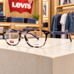 Gọng Kính nữ Levi's Chính Hãng - Levi’s LV 5026 0HKZ 52 mắt mèo màu tím Havana | JapanSport