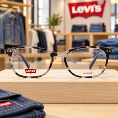 Gọng Kính nữ Levi's Chính Hãng - Levi’s LV 5026 0HKZ 52 mắt mèo màu tím Havana | JapanSport