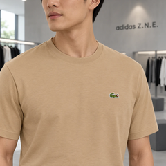 Áo Phông Lacoste nam Chính hãng - Men's Cotton T-Shirt- Màu xanh  | JapanSport TH7318-51-02S