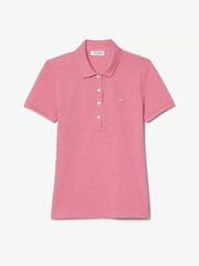 Áo Polo Lacoste nữ Chính hãng - L.12.D Slim Fit Stretch Petit Piqué - Màu hồng | JapanSport PF5462-51-B1I