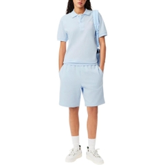 Quần Short Lacoste Chính hãng - Printed cotton fleece - Màu xanh | JapanSport GH0990-51-T01