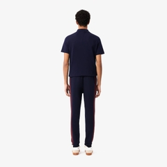 Quần Dài Lacoste Chính hãng - Tapered Leg Sweatpants - Màu Navy Blue / Bordeaux | JapanSport XH2846-51-IE3