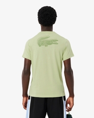 Áo Phông Lacoste Nam Chính hãng - Ultra Dry Crocodile Graphic Sport T-shirt - Màu xanh | JapanSport TH0003-51-6l4