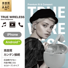 Tai nghe Bluetooth Elecom - LBT-TWS17BK Wireless Earphones | JapanSport