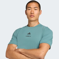 Áo Phông Adidas Nam Chính Hãng - Les Mills Graphic T-Shirt - Màu Xanh  | JapanSport KD4345