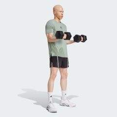 Áo Phông Adidas Nam Chính Hãng - Les Mills Graphic Short-Sleeve T-Shirt - Màu Xanh | JapanSport JW1741