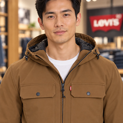 Áo Khoác Levi's Chính Hãng -  Men's Ripstop Softshell Jacket - Màu Nâu | JapanSport LM5RP136-brn