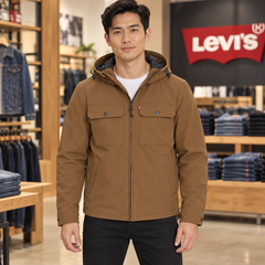 Áo Khoác Levi's Chính Hãng -  Men's Ripstop Softshell Jacket - Màu Nâu | JapanSport LM5RP136-brn