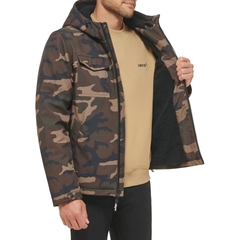 Áo Khoác Levi's Chính Hãng - Soft Shell Sherpa Hooded Jacket - Màu Camo| JapanSport LM1RP012-cfg