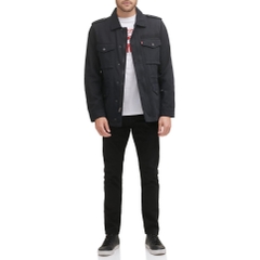 Áo Khoác Levi's Chính Hãng - Cotton Four Pocket Unlined Military Jacket - Màu Nâu Đậm | JapanSport LM1RC766-blk