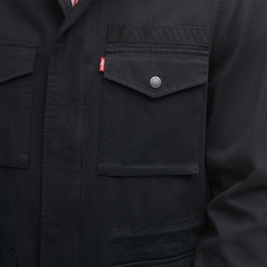 Áo Khoác Levi's Chính Hãng - Cotton Four Pocket Unlined Military Jacket - Màu Nâu Đậm | JapanSport LM1RC766-blk