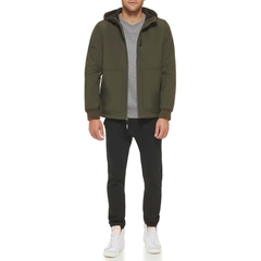 Áo Khoác Levi's Chính Hãng - Water-Resistant Soft Shell Trail Hoodie Jacket - Màu đen | JapanSport LM3OP196-olv