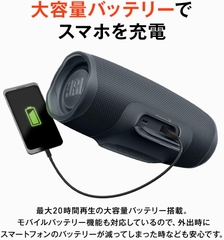 Loa Bluetooth JBL Chính hãng - JBL Charge Essential 2 - chống nước tích hợp sạc dự phòng - Màu đen | JapanSport