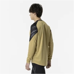 Áo Dài Tay Nam Mizuno Chính Hãng - Long Sleeve Field Shirt - Màu Be | JapanSport P2MAA506-49