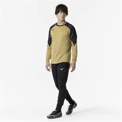 Áo Dài Tay Nam Mizuno Chính Hãng - Long Sleeve Field Shirt - Màu Be | JapanSport P2MAA506-49