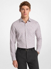 Áo sơ mi Michael Kors Chính hãng - Ultra Wrinkle Free Stretch Regular Fit - Màu trắng | JapanSport dr35170970