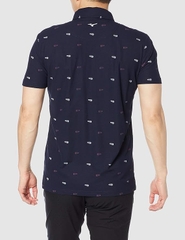 Áo Polo Golf Mizuno Chính Hãng - Short Sleeve Shirt - Màu Navy | JapanSport 52MA1004-14