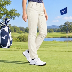 Quần Nữ Mizuno Chính Hãng - Saxony Stretch Long Pants - Màu Be | JapanSport E2MF1703-01