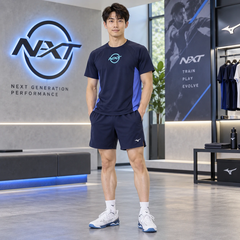 Bộ Thể Thao Mizuno Nam Chính Hãng - N-XT PureHyper và Practice Pants - Màu Đen/Xanh | JapanSport 32JAD22511 W2MBB00114