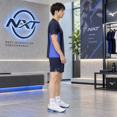Bộ Thể Thao Mizuno Nam Chính Hãng - N-XT PureHyper và Practice Pants - Màu Đen/Xanh | JapanSport 32JAD22511 W2MBB00114