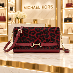 Túi Ví Đeo Chéo Michael Kors Chính hãng - CARSON Large - Màu Đỏ | JapanSport 35F5G2ZC7H606