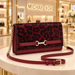 Túi Ví Đeo Chéo Michael Kors Chính hãng - CARSON Large - Màu Đỏ | JapanSport 35F5G2ZC7H606