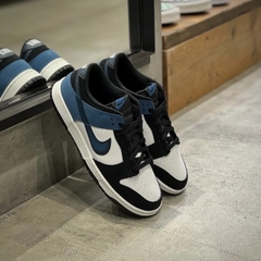 Giày Nike Nam Nữ Chính Hãng - Dunk Low Black White Blue (GS) - Đen | JapanSport DH9765-104