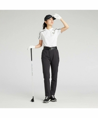 Áo Golf Polo Puma Nữ Chính Hãng - SB Back Print Stripe Short - Màu Trắng | Japansport 633369-03