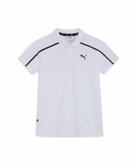 Áo Golf Polo Puma Nữ Chính Hãng - SB Back Print Stripe Short - Màu Trắng | Japansport 633369-03