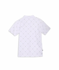 Áo Golf Polo Puma Nữ Chính Hãng - SB Argyle AOP Short - Màu Trắng | Japansport 633368-03