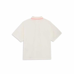 Áo Polo Puma Chính Hãng - Women's short-sleeved ribbed collar golf polo shirt FOG - Màu Trắng | JapanSport  633352-04