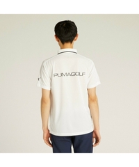 Áo Polo Puma Chính Hãng - SPORTS BASIC PRINT LINE POLO - Màu Trắng | JapanSport 633321-03