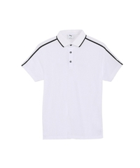 Áo Polo Puma Chính Hãng - SPORTS BASIC PRINT LINE POLO - Màu Trắng | JapanSport 633321-03