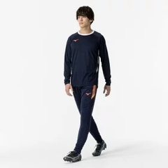 Áo Khoác Mizuno Chính Hãng - Long Sleeve Shirt - Màu Xanh | JapanSport  P2MAA505-14