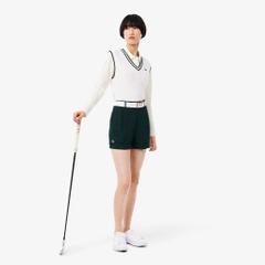Áo Polo Lacoste Chính hãng - Lacoste Women's Loose Fit Golf Polo Shirt - Màu Trắng | JapanSport PF4567-51-70V