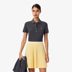 Áo Polo Lacoste nữ Chính hãng - L.12.D Slim Fit Stretch Petit Piqué - Màu Xám Đen | JapanSport PF5462-51-050
