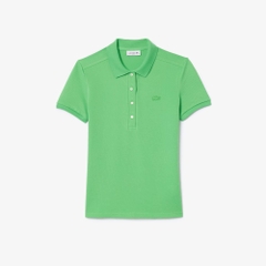 Áo Polo Lacoste nữ Chính hãng - L.12.D Slim Fit Stretch Petit Piqué - Màu Xanh | JapanSport PF5462-51-IXU