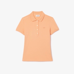 Áo Polo Lacoste nữ Chính hãng - L.12.D Slim Fit Stretch Petit Piqué - Màu Cam | JapanSport PF5462-51-IXY