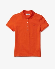 Áo Polo Lacoste nữ Chính hãng - L.12.D Slim Fit Stretch Petit Piqué - Màu Cam| JapanSport PF5462-51-SJI