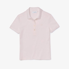 Áo Polo Lacoste nữ Chính hãng - L.12.D Slim Fit Stretch Petit Piqué - Màu Hồng | JapanSport PF5462-51-T03